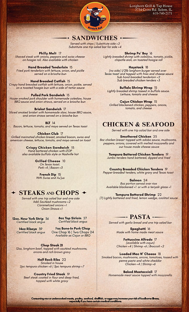 Food menu page 2